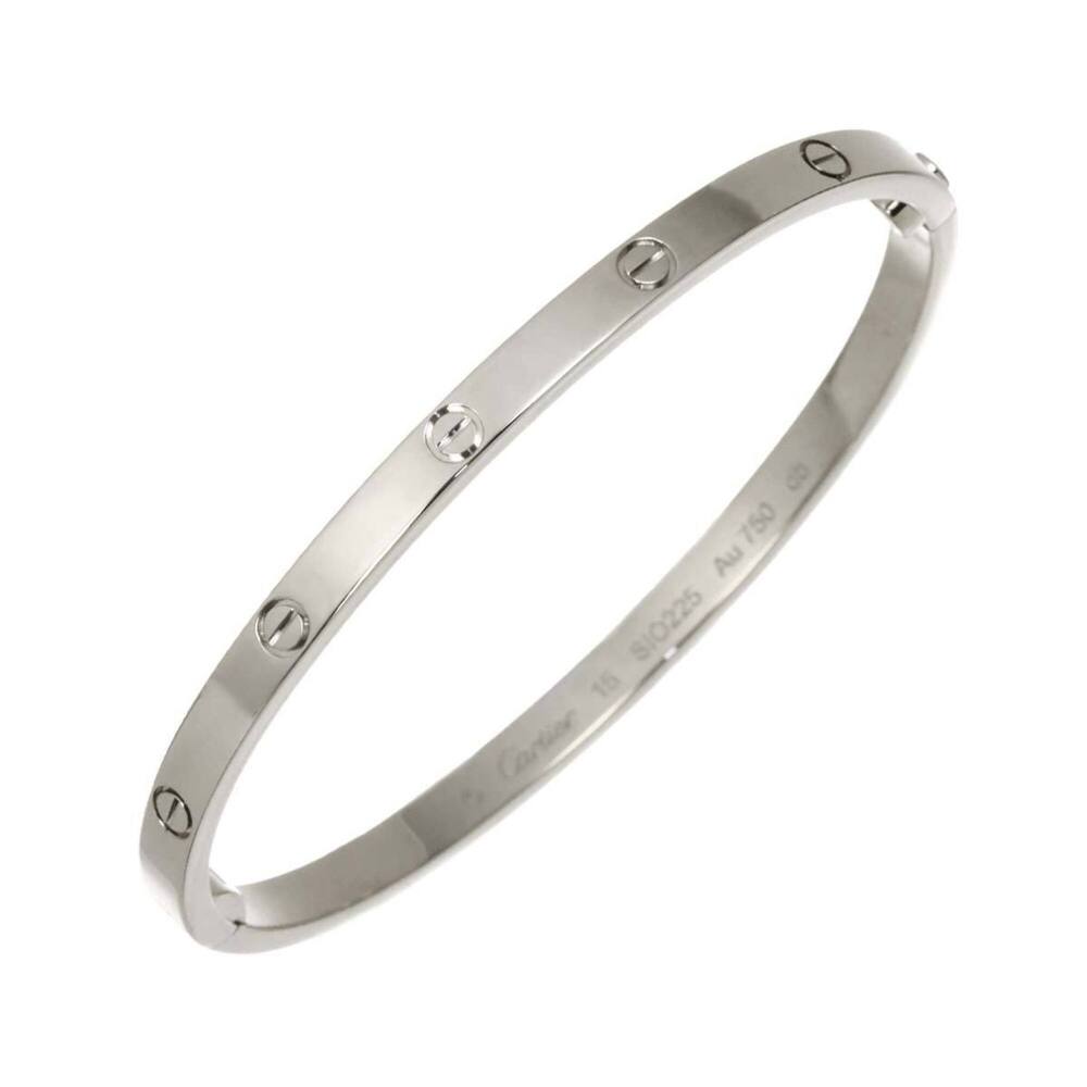 Cartier Love Bracelet Small SM #15 18K WG White Gold 750 Bangle